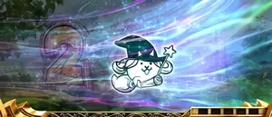 左から右へ風+ネコ魔女1匹