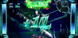 Crazy!ポイント獲得時のポイント数表示