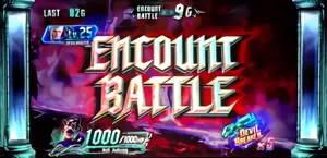 ENCOUNT BATTLE突入時のタイトル画面