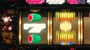 REG中の左リール白7ビタ押しの参考画像