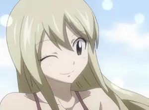 ルーシィ笑顔
