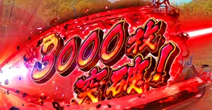 3000枚突破表示の参考画像