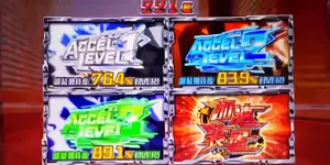 ACCEL LEVELルーレット画面