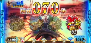現在の歩数と獲得アイコン表示画面