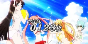水着4人