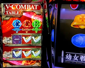 サブ液晶のV-COMBAT TABLE拡大画像